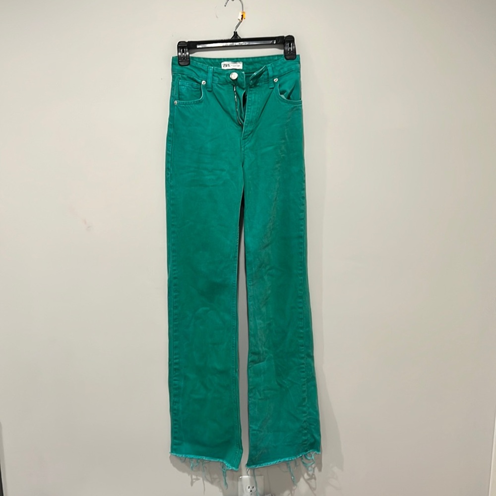Zara Green Jeans